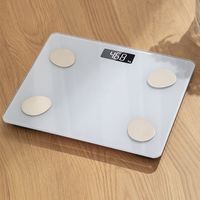 Wholesale USB Charging smart body fat scale electronic weight charge household precision human weighing small health fat measurement tempered glass