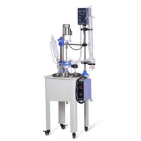 Wholesale ZZKD Lab Supplies F L Single Layer Glass Reactor for a Variety Of Process Operations Dissolution and Chemical Reaction