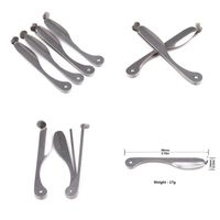 Wholesale Pipe Cleaner Metal Knives Three In One Multi Function Pressure Bars mm Durable Smoking Accessories Scrapers Foldable yj F2