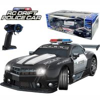Wholesale 2 GHz Super Fast RC Police Sports Car Toys Radio Remote Control Hot Pursuit Cop Chase Drift Patrol Vehicle Flashing Light