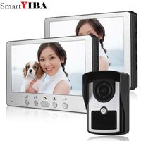 Wholesale Video Door Phones SmartYIBA Intercoms Inch Wired Doorbell Phone Intercom Entry System Night Vision camera monitor1