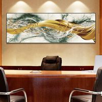 Wholesale Paintings Abstract Goldern Fish Canvas Painting Posters And Prints Wall Art Home Decor For Living Room Decoration Pictures