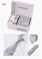 Wholesale 8cm Men Ties Silk Tie Mens Neck Ties Handmade Wedding Party Paisley Necktie British Style Business Ties Stripes