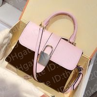 Wholesale New fashion Classic luxury Genuine leather lady handbags fair lady style with special big lock shoulder bags mini bag colors