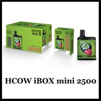 Wholesale 100 Original Hcow IBox Mini Disposable E cigarettes Device Kit Puffs USB Type C Rechargerable Battery ml Prefilled Pods Mesh Coil cartridges Box Mod