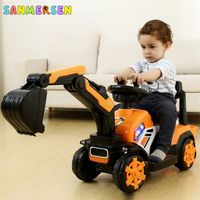 Wholesale Baby large electric excavator rides on the car toy simulation walker balance years old boy s birthday gift