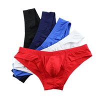 Wholesale Underpants Mens Briefs Sexy Underwear For Big Penis Pouch Male Gay Slip Homme Panties Bikini Breathable Lingerie
