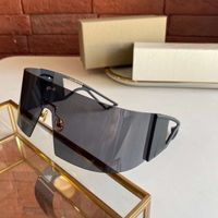 Wholesale Matte Black Grey Shield Sunglasses Fashion Mask Wrap Sunglasses Sonnenbrille Gafas de sol top quality with Case Box