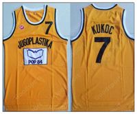 Wholesale RETRO EUROPEAN Yugoslavia Kukoc Jersey Jugoplastika Split Pop Mens Basketball Jersey Vintage stitched Shirt Classic Collection new fans