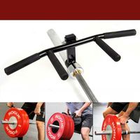 Wholesale Accessories Fitness Barbell T Bar Row Platform Landmines Handle Core Strength Training Gym Home Workout Attachment Deadlift Squat Rowing Bar