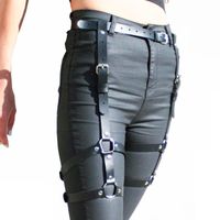 Wholesale Women s Black Punk sword binding sexy arm in arm suspender stockings belt
