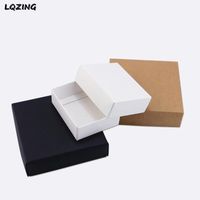 Wholesale Gift Wrap Foldable Retail Jewelry T shirt Packing Box Large Paper Carton White Black Brown Cardboard For Soap Supplier1