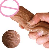 Wholesale NXY dildos black brown flesh color penis sex silicone vibrator adult toys for women