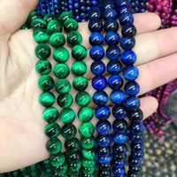 Wholesale A Quality Natural Stone Beads Red Green Blue Black Tiger Eye Round Beads For Jewelry Making Pick Size mm Diy Making bbyEBv bdesports