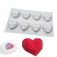 Wholesale Greeting Cards Sponge Cakes For Mother s Bakeware Chiffon Mousse Pastry Dessert Mould Love Heart Shape Silicone Molds1