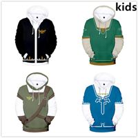 Wholesale 2 To Years The Legend of Zelda Clothing Children Kids Boys Girls Long Sleeve Hoodies Sweatshirt Outerwear Child Hoodie Jacket