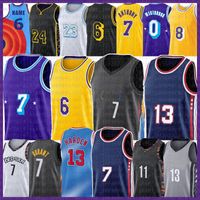 Wholesale Kevin Harden Durant Basketball Jersey Kyrie Carmelo Anthony Irving Davis Russell Westbrook Biggie Space Jam Mens Youth Kids Jerseys