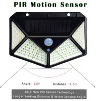 Wholesale Factory direct sale solar motion sensor wall lamps waterproof IP65 courtyard safety lamp LED outdoor garden lawn street lighting