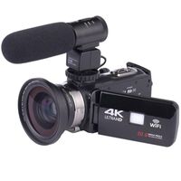 Wholesale 4K WiFi Camera X Zoom Digital Video Camcorder Wide Angle Lens Professional Handheld DV Night Shooting with Microphone