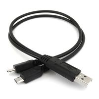Wholesale USB Male Universal Micro USB Dual Male Y Adapter Splitter Cable Convertor