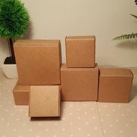 Wholesale Gift Wrap Sizes Small Black Cardboard Box white Package Paper Carton Box Kraft Handmade Soap Packaging Craft Folding