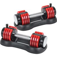 Wholesale Pair of Lbs Adjustable Dumbbell with Handle and Weight Plate for Home Gym USA Stock a01