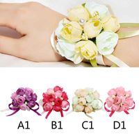Wholesale 10 pieces of wrist flowers bride bridesmaid flower individuality creative wrist flowers new1