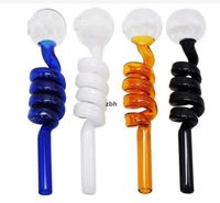 Wholesale Glass Smoking Pipes Colorful Mini Multi Colors Hand Pipes Spoon Bowl P
