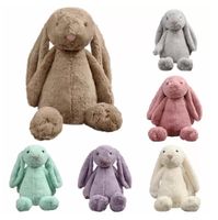 Wholesale US Stock Favor Easter Bunny inch cm Plush Filled Toy Creative Doll Soft Long Ear Rabbit Animal Kids Baby Valentines Day Birthday Gift FY7485 C0110