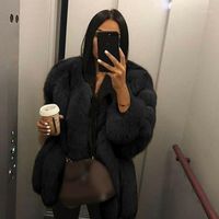 Wholesale Women s Jackets Fluffy Short Fashion Dating Warm Faux Fur Sexy Women Coat Outwear Daily Long Sleeve Solid Elegant Party Winter Crew Neck1