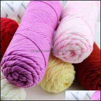 Wholesale Needle Home Textiles Garden G Skeins Thick Knitted Scarf Of Hand Knitting Crochet Chunky Handcrafts Yarn Weave Supersoft Wool Y1028