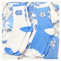 Wholesale North Carolina Basketball Socks Obsidian Color Towel Bottom Fabric Comfortable and Breathable One Size Support