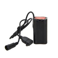 Wholesale Bike Lights Dual Port V v mAh Rechargeable Battery Pack Waterproof For Light With USB