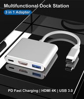 Wholesale USB3 Type C to K HD Out p USB C Digital AV Multiport Adapter K OTG USB HUB Charger for Macbook quot