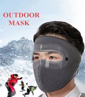Wholesale US Stock Fashion Winter Designer Face Mask Fleece Lined Thick Earmuffs Balaclava Neck Warmer Windproof Ski Masks for Outdoor Sports FY9223