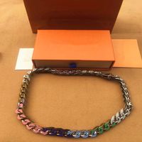 Wholesale 2020 Latest launch French Masters Designed Luxury men and women Bracelets CHAIN LINKS PATCHES Colored Bracelet Necklace Jewelry