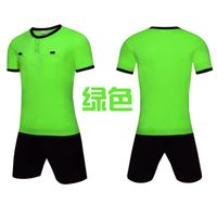 Wholesale Men Adult soccer jersey short sleeve soccer shirts football uniforms shirt shorts referee