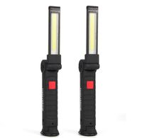 Wholesale USB Rechargeable Work Light COB Portable Working Lights with Magnetic Base Ultra Bright LED Flashlight Car Repair Home Using Emergency lamp