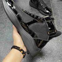 Wholesale Italian New Arrival Mens Black Casual Shoes High Top Leather With Mesh Fashion Forward Man Trending Leisure Shoes Britsh Vogue Blue