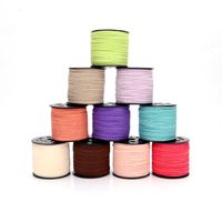 Wholesale Jewelry Findings yard Roll mm x mm Faux Suede Braided Cord Korean Velvet Leather Handmade Beading Bracelet Jewelry String