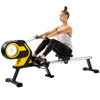 Wholesale Magnetic Rowing Machine Sit Up Benches with LCD Monitor quot Slide Rail Compact Folding Rower for Home Cardio Workout USA Stock a32