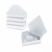 Wholesale False Eyelashes Eyelash Packaging Box Lash Boxes Custom Your Logo Fake d Mink Lashes Strip Faux Cils Diamond Packing Case Empty
