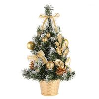 Wholesale Christmas Decorations cm Mini Tree Year Home Table Decoration Ornament Artificial Tabletop Xmas Miniature