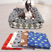 Wholesale Pet Dog Blanket Dog Claw Printed Blankets Throws Pet Cat Sleeping Mat Pets Bath Towel Warm Winter Pet Supplies X70cm