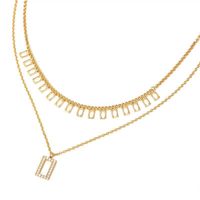 Wholesale N Chain Geometry Pendant Necklaces For Sexy Women Europe Hot Jewelry Gold Plated k Good Quality
