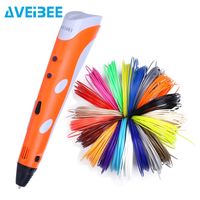 Wholesale 3D Pen Model D Printer Drawing Magic Printing Pens With M Plastic ABS Filament School Supplies For Kid Birthday Gifts Y200428