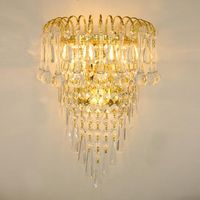 2020 Classic Crystal Chandelier Wall Light Gold Crystalline Wall Sconce Lamp LED Foyer Living Room Bedside Glass Crystal Wall Lamp From Wuzhangtsai, 2020 Classic Crystal Chandelier Wall Light Gold Crystalline Wall Sconce Lamp LED Foyer Living Room Bedside Glass Crystal Wall Lamp From Wuzhangtsai,