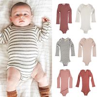 Wholesale Enke MM Silk Baby Autumn Clothes Long Sleeve Autumn Romper High Quality Infant Boy Girl High Elasticity One piece