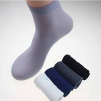 Wholesale Man Silk Socks Spring Summer Bamboo Fiber Material Socks Color Slim Socks Prevent Slip Prevent Sweating Hot Free Size