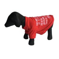 Wholesale Christmas Pet Cartoon Dog Clothes Winter Thickening Sweater Tactic Cloth Puppy Bullfight Be A Good Dogs Red Snowflake New Arrival pp M2